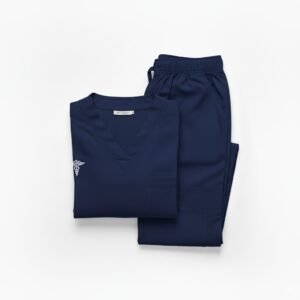 Navy Blue Premium Medical Scrub Set