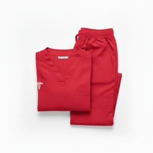 Red Premium Medical Scrub Set